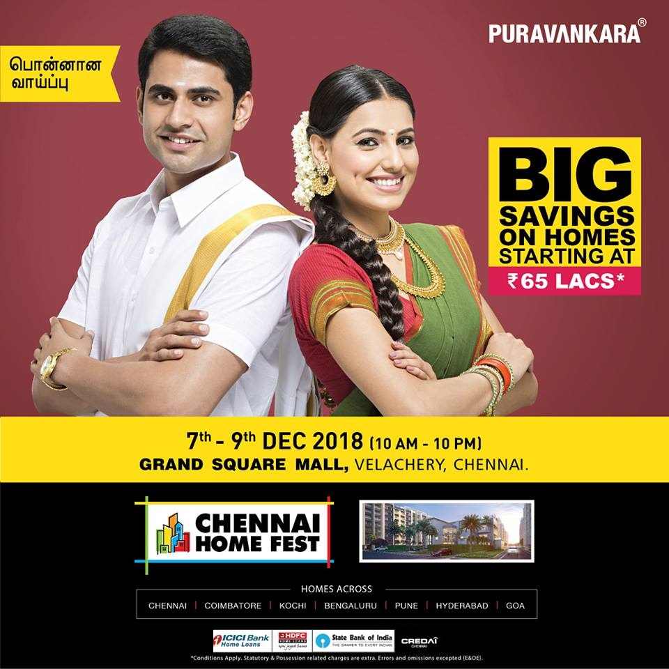 Puravankara presenting Chennai Home Fest 2018 Update